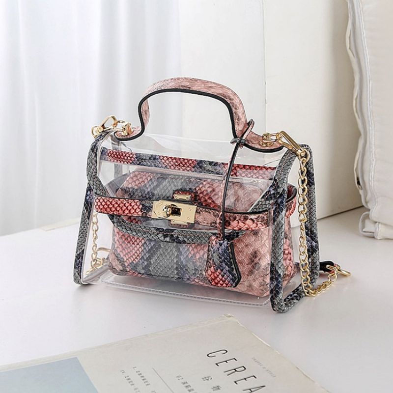 Animal Chain Pvc Crossbody Laukut