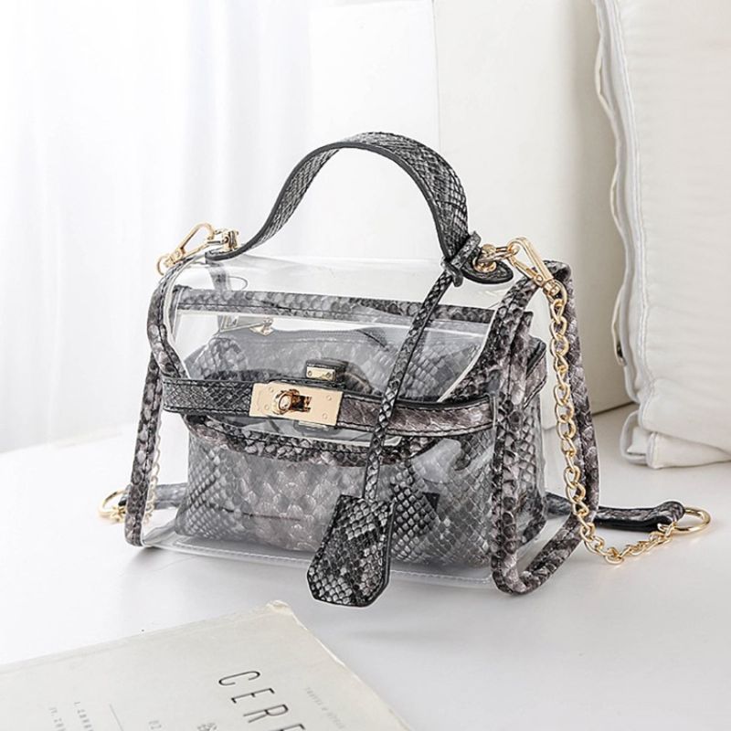 Animal Chain Pvc Crossbody Laukut