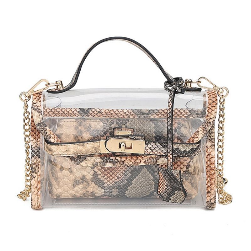 Animal Chain Pvc Crossbody Laukut