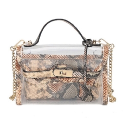 Animal Chain Pvc Crossbody Laukut