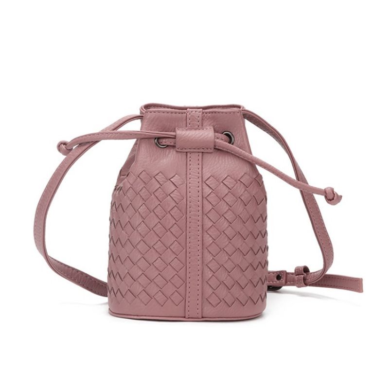 Bucket Shape Neulottu Mini Crossbody-Laukku