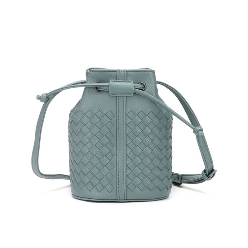 Bucket Shape Neulottu Mini Crossbody-Laukku