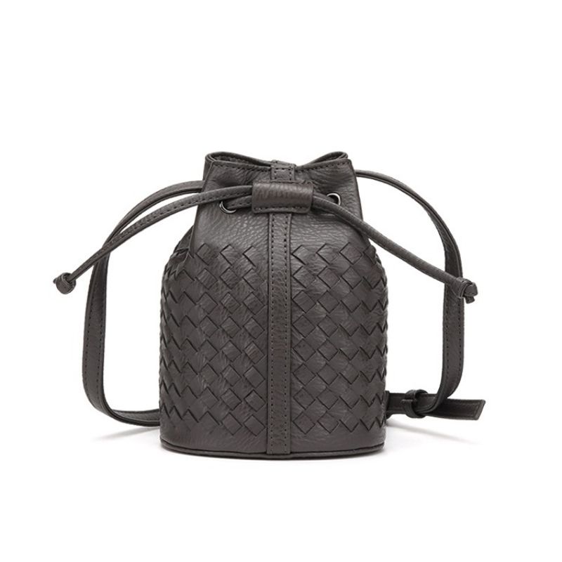 Bucket Shape Neulottu Mini Crossbody-Laukku