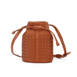 Bucket Shape Neulottu Mini Crossbody-Laukku