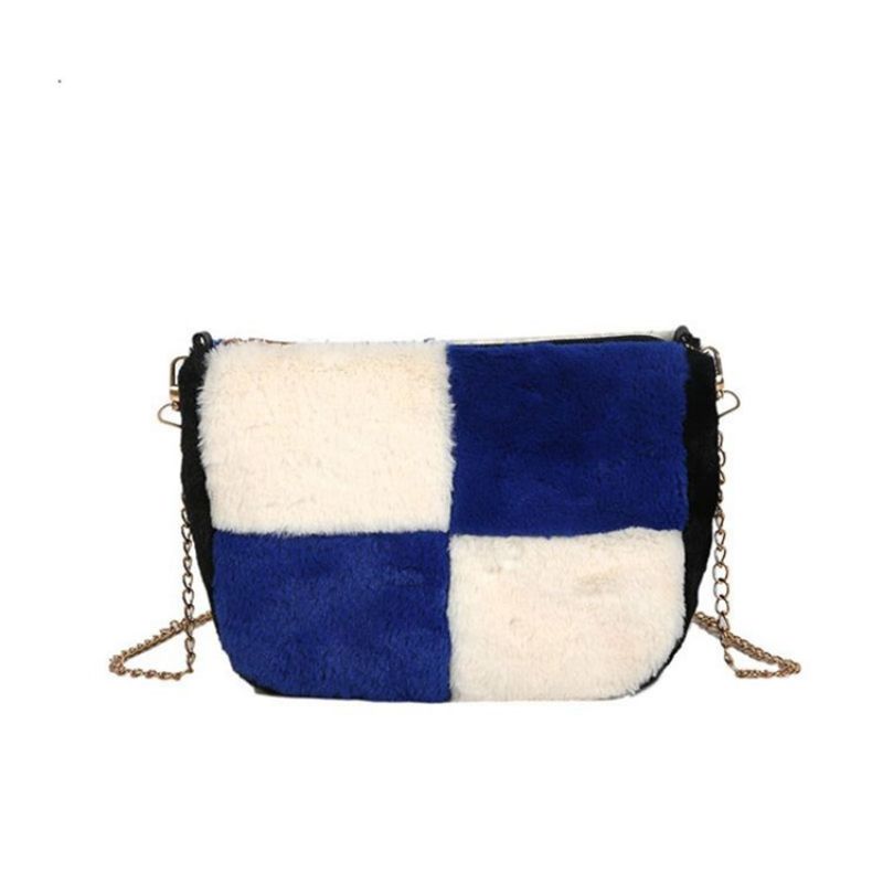 Color Block Saddle Crossbody Laukut