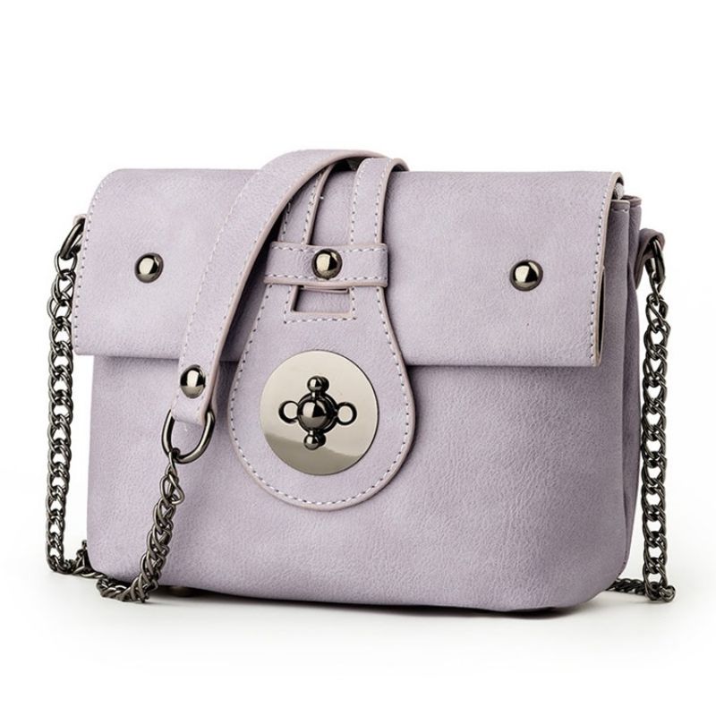 Erircdress Candy Color Latch Mini Crossbody Laukku