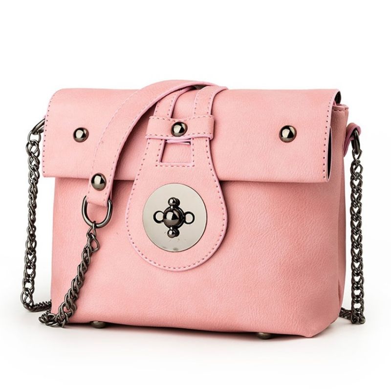 Erircdress Candy Color Latch Mini Crossbody Laukku