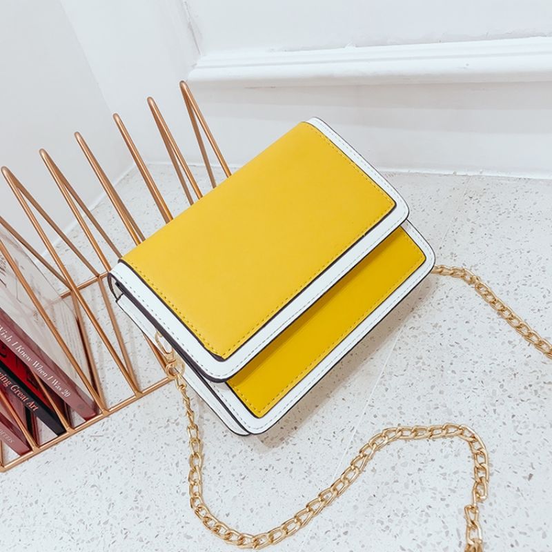 Fresh Style Color Block Crossbody Laukku