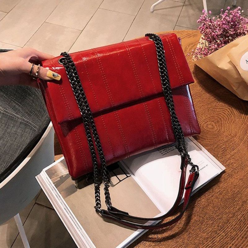 Ketju Suorakulmio Crossbody Laukut