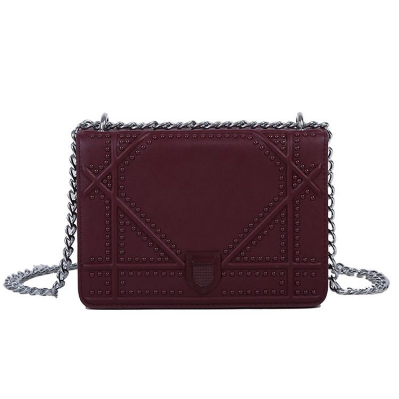 Lanka Pu Geometric Flap Crossbody Laukut