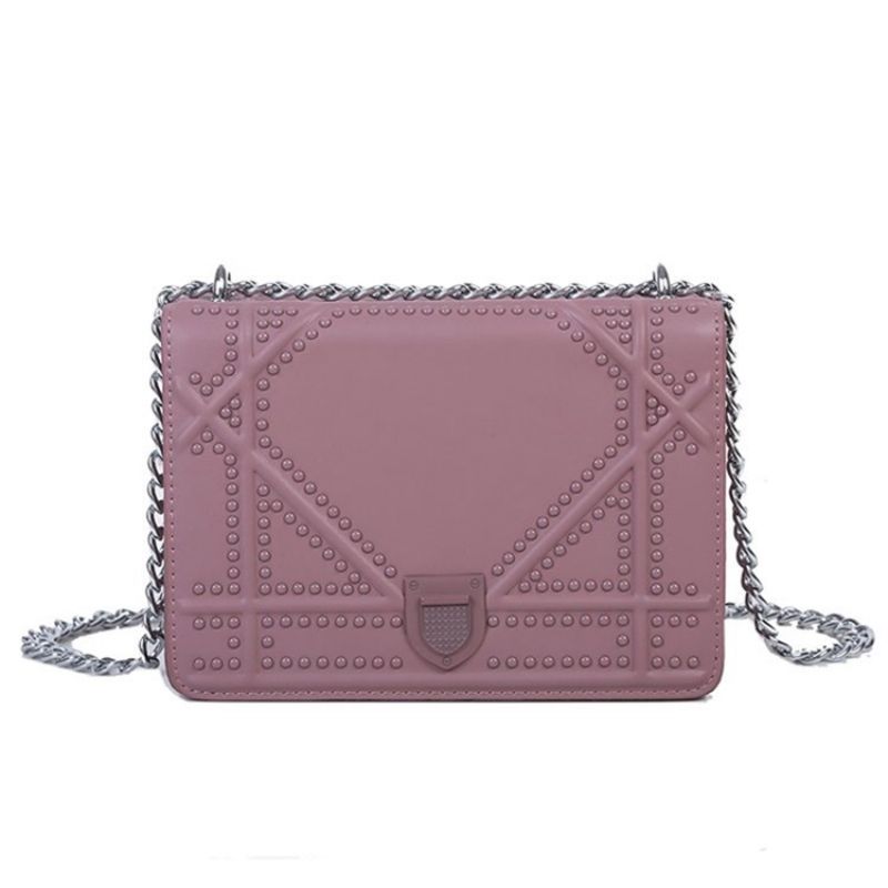 Lanka Pu Geometric Flap Crossbody Laukut