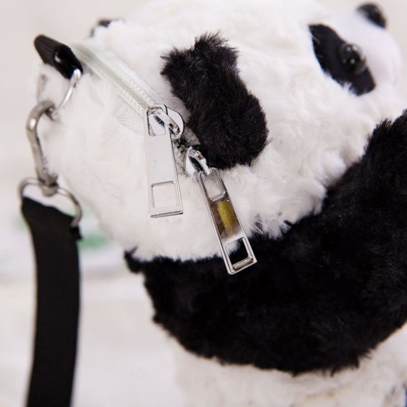 Nylon Panda Crossbody Laukut