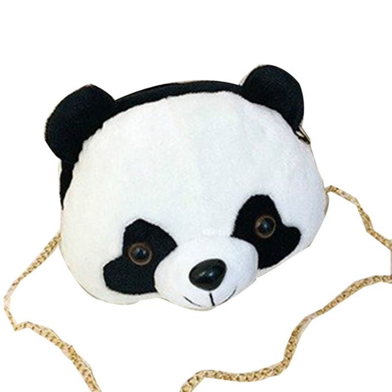 Panda Polyester Chain Crossbody Laukut