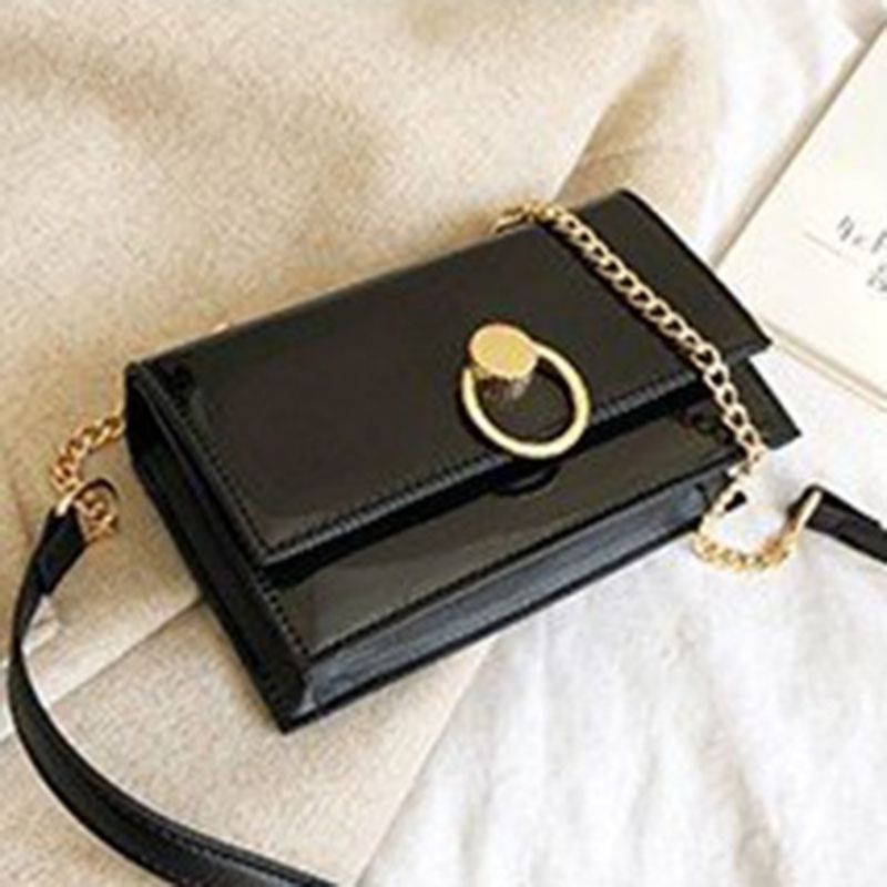 Plain Chain Suorakulmion Crossbody Laukut