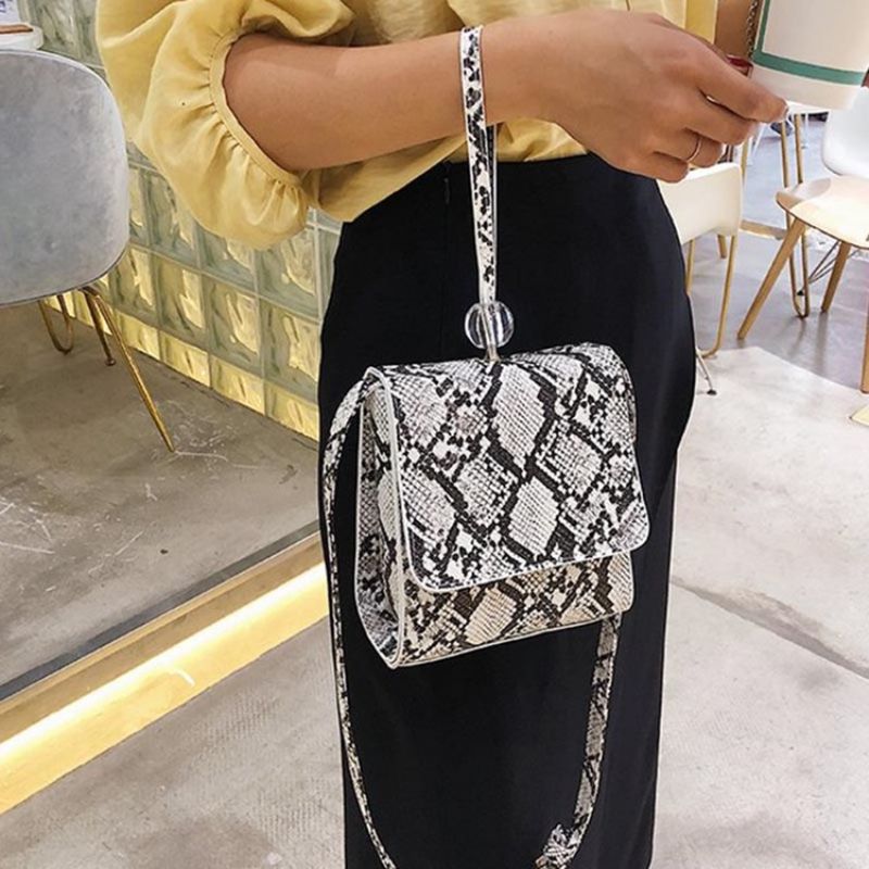 Serpentine Kohokuviointi Suorakulmio Crossbody Laukut