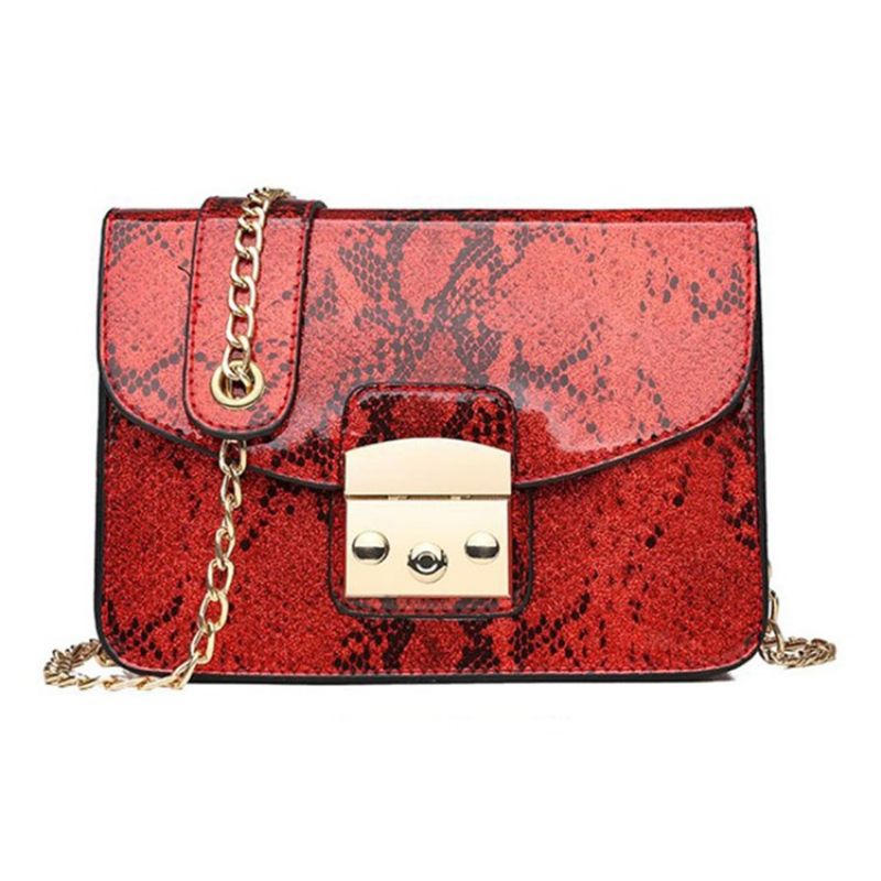 Serpentine Thread Suorakulmio Crossbody Laukut