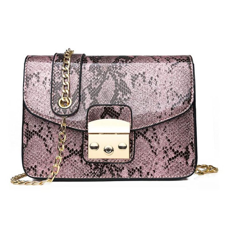 Serpentine Thread Suorakulmio Crossbody Laukut