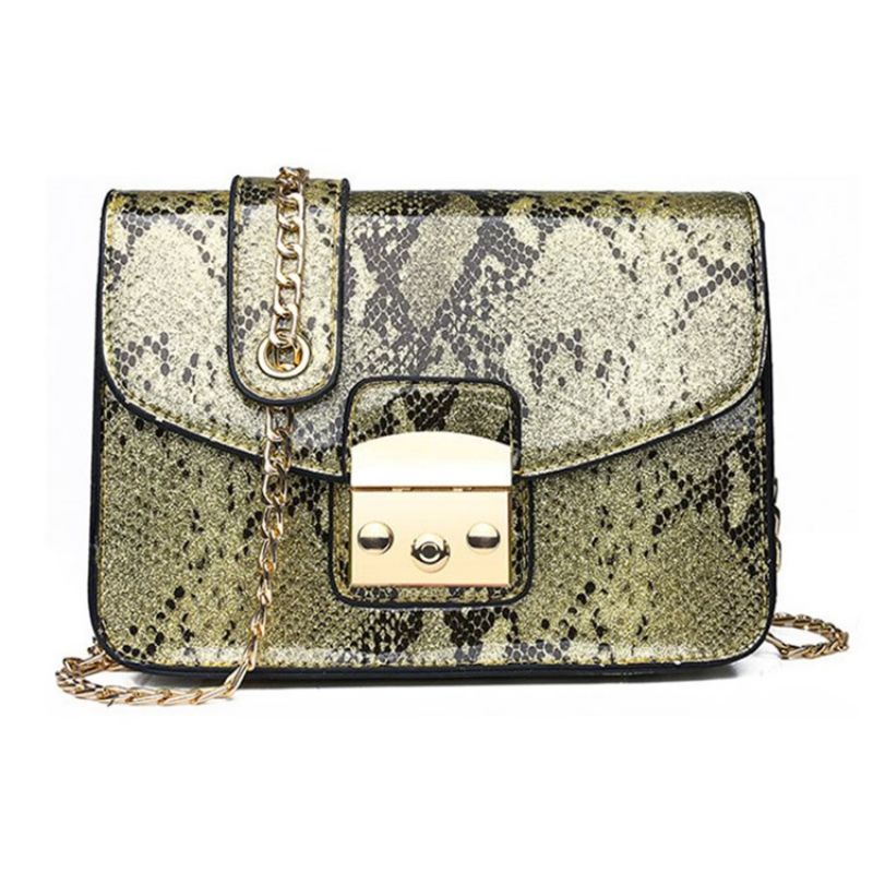 Serpentine Thread Suorakulmio Crossbody Laukut