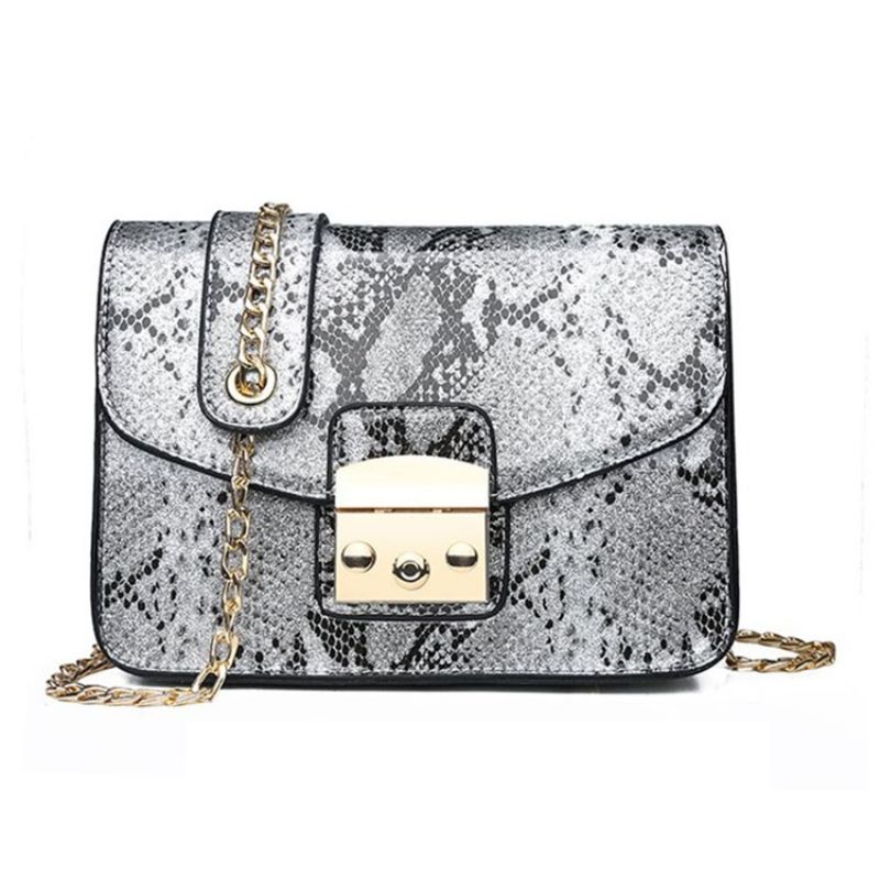 Serpentine Thread Suorakulmio Crossbody Laukut