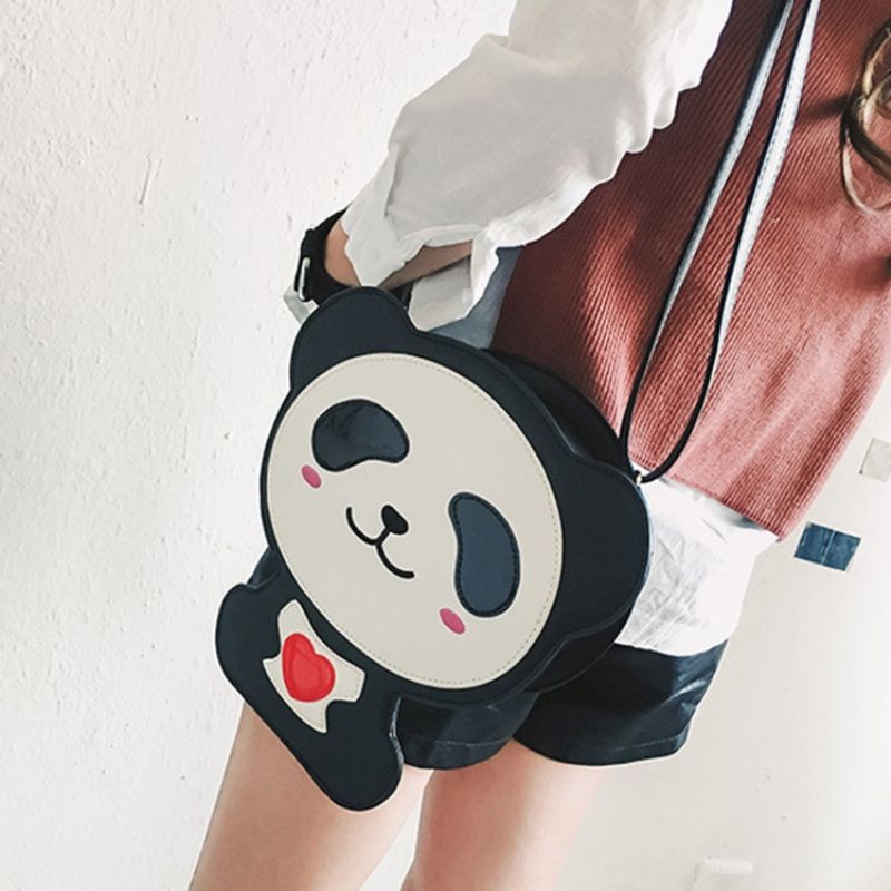 Söpö Cartoon Bear Design Crossbody Laukku