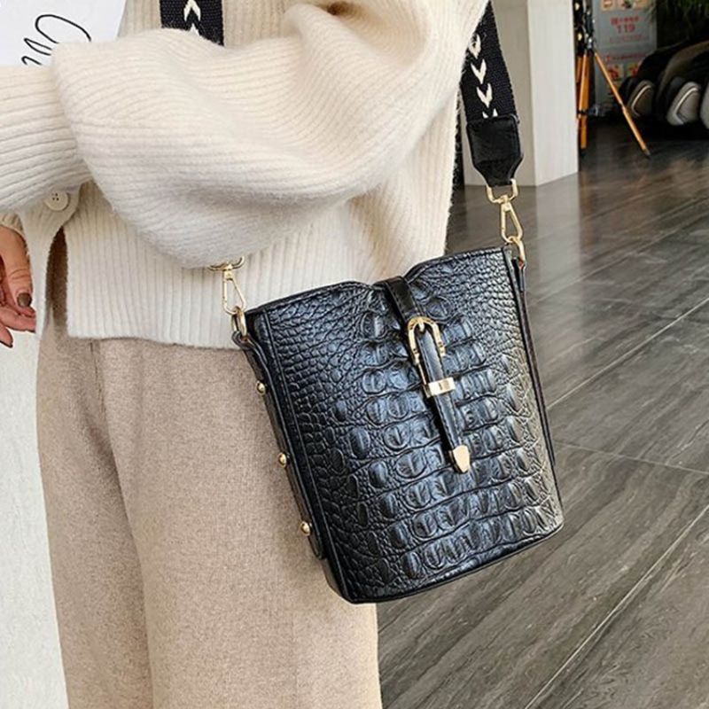 Thread Alligator Pu-Suorakulmio Crossbody Laukut