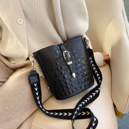 Thread Alligator Pu-Suorakulmio Crossbody Laukut