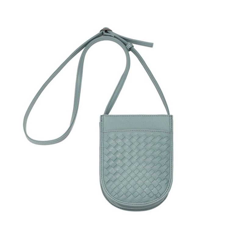 Tiivis Neulottu Kuviollinen Crossbody Laukku