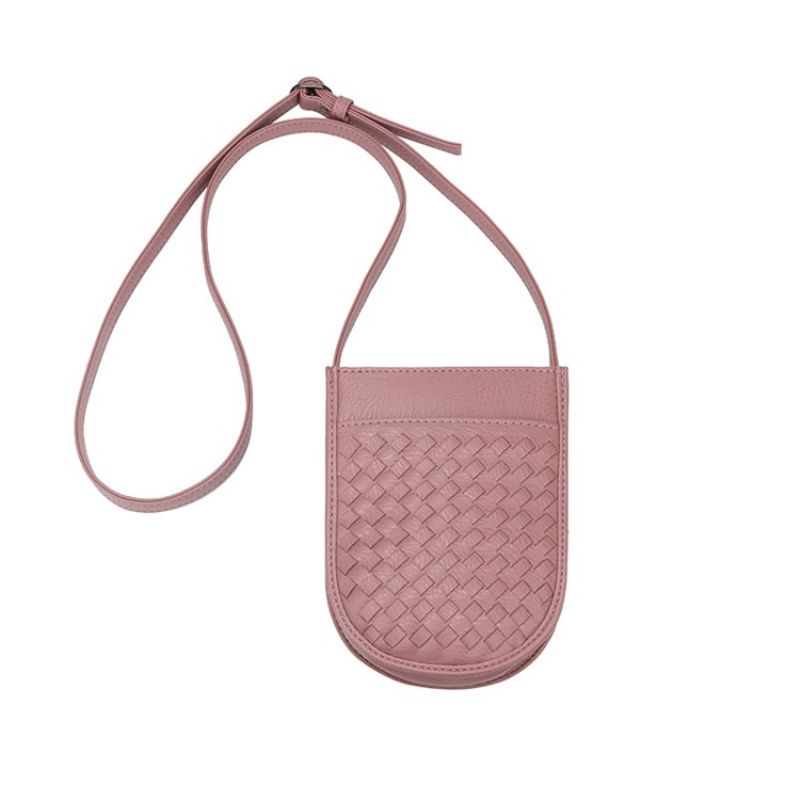 Tiivis Neulottu Kuviollinen Crossbody Laukku