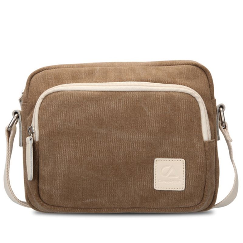 Yksinkertainen Vintage Canvas Crossbody Laukku