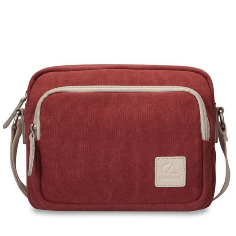 Yksinkertainen Vintage Canvas Crossbody Laukku