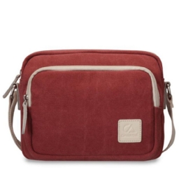 Yksinkertainen Vintage Canvas Crossbody Laukku