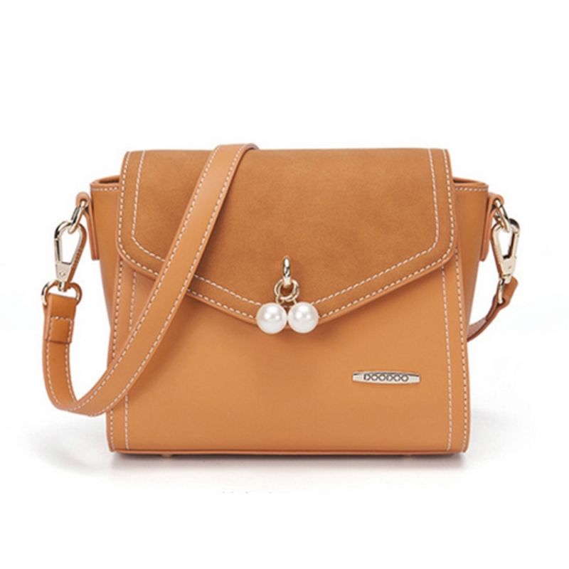 Yksivärinen Pearl Decoration Crossbody Laukku