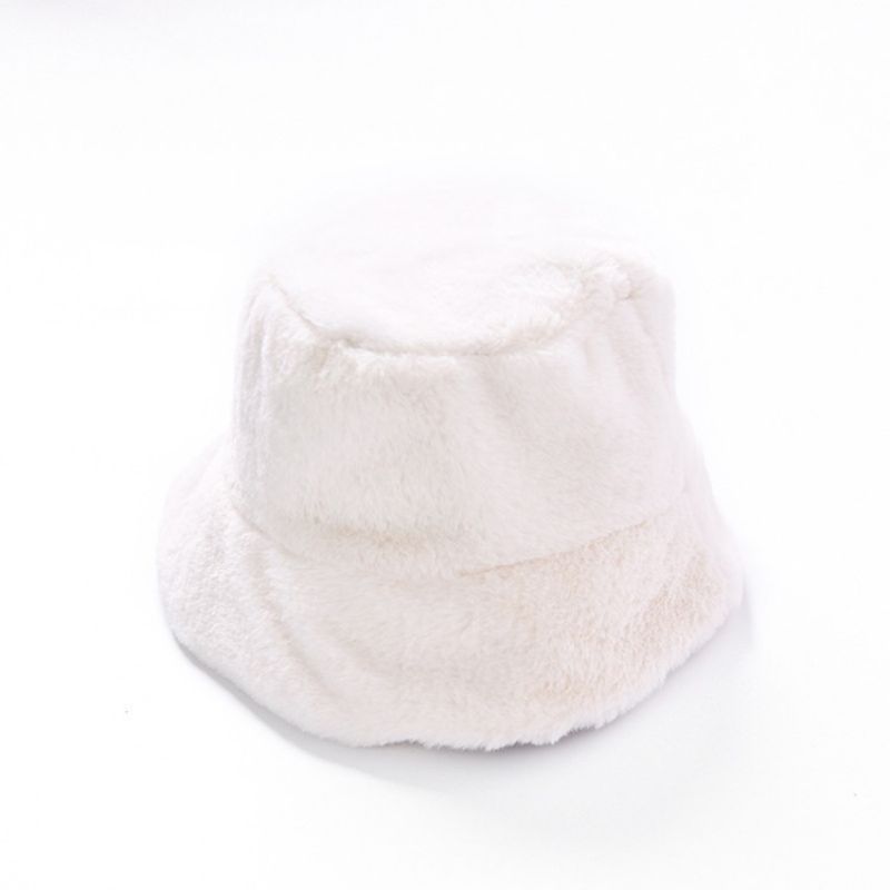 Bucket Fur Spring Sweet Plain Hatut