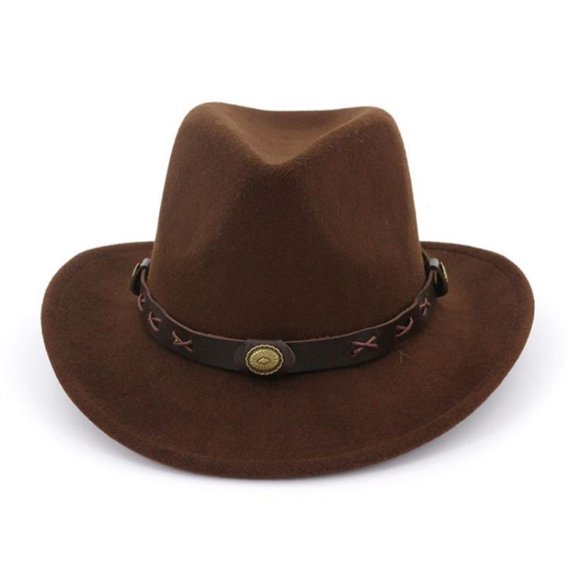 Cowboy Hat Hemming Plain Spring Hatut