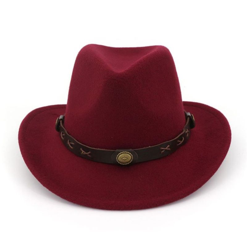 Cowboy Hat Hemming Plain Spring Hatut