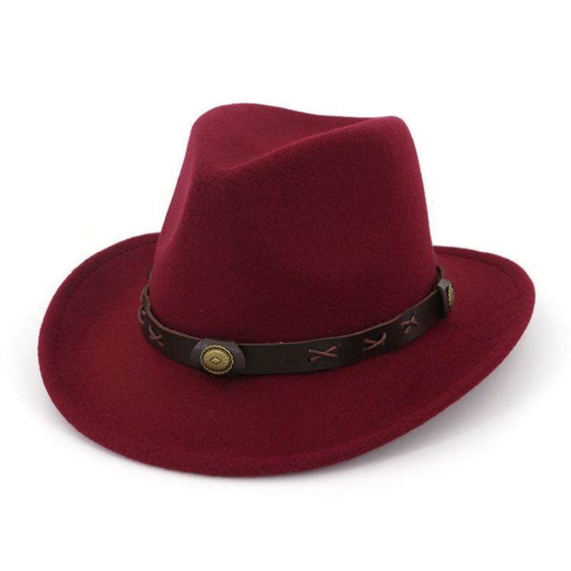 Cowboy Hat Hemming Plain Spring Hatut