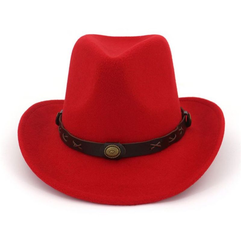 Cowboy Hat Hemming Plain Spring Hatut