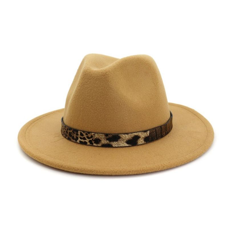 Fedora Hat Print Leopard Talvihatut