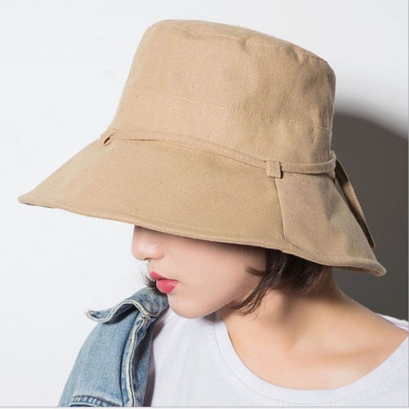 Korean Bowknot Fall Plain Hat