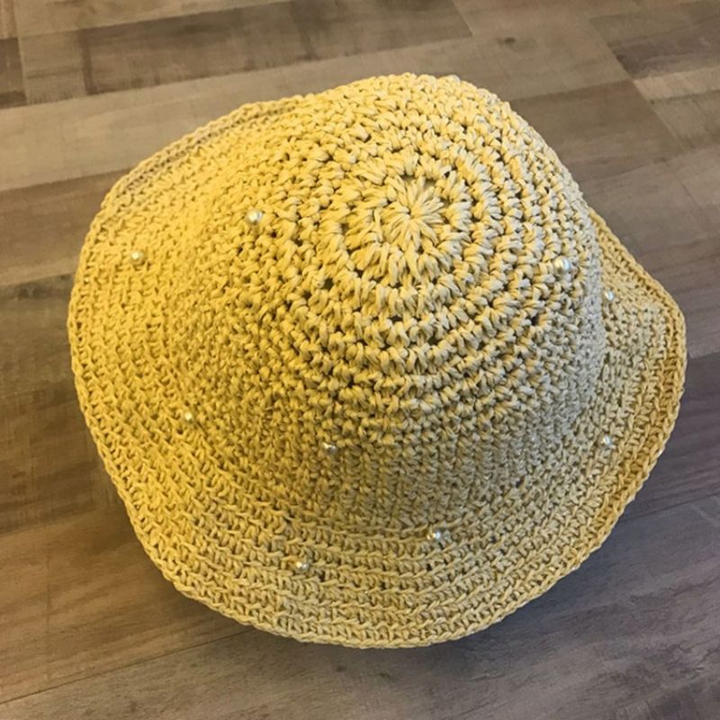 Olki Hollow Plain Pearl Hat