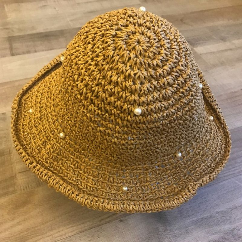 Olki Hollow Plain Pearl Hat