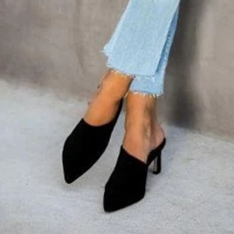 Stiletto Heel Slip-On Closed Toe Casual Tossut