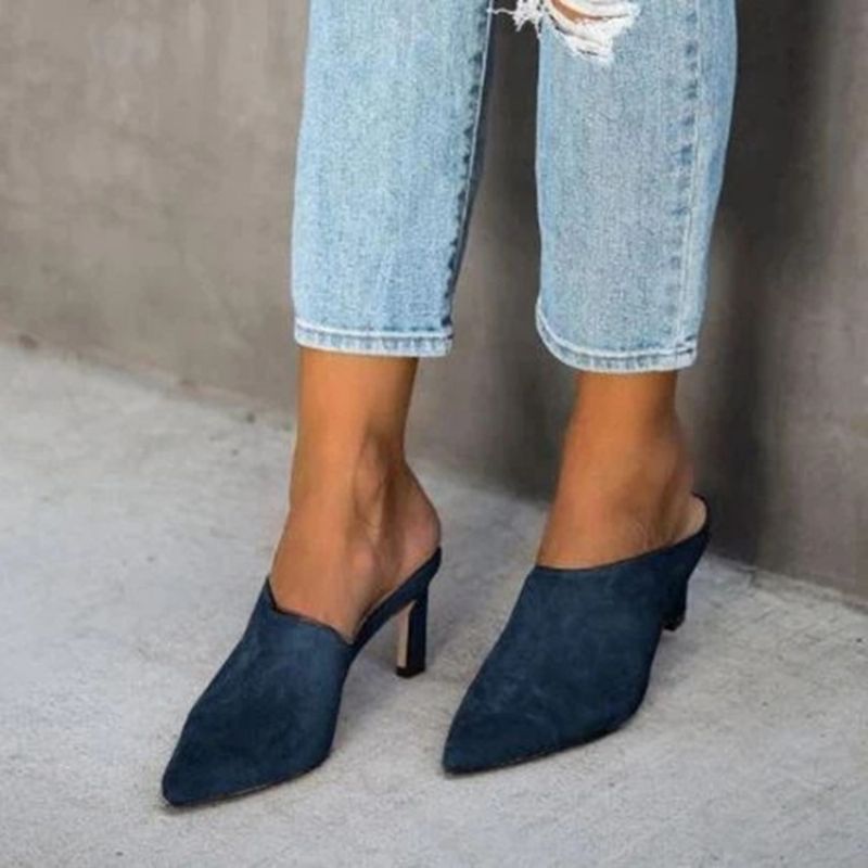 Stiletto Heel Slip-On Closed Toe Casual Tossut