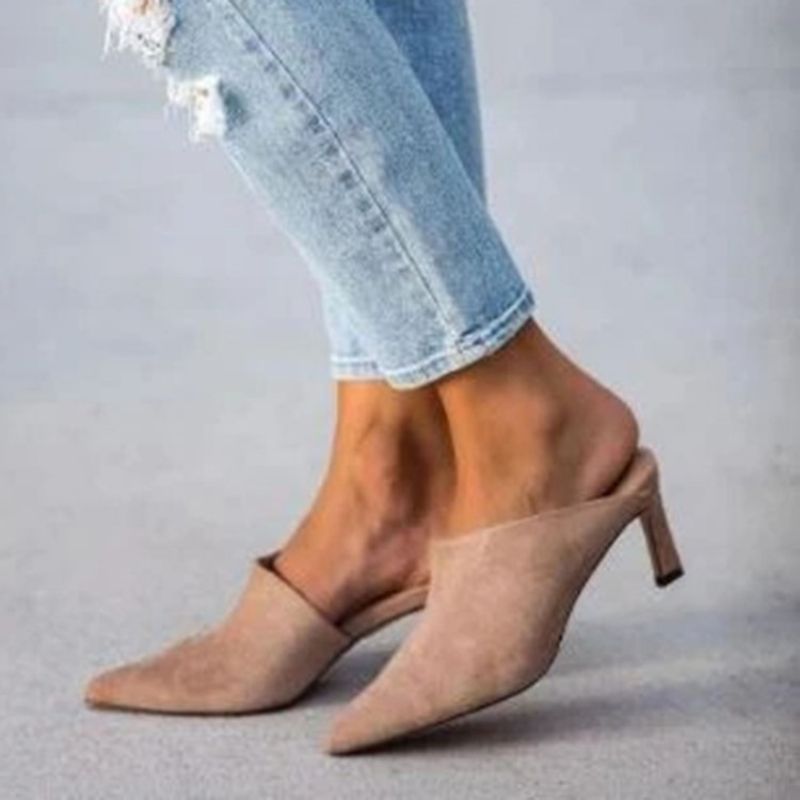 Stiletto Heel Slip-On Closed Toe Casual Tossut