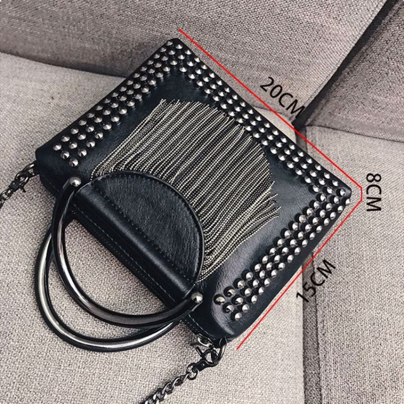 Niitit Pu Plain Suorakulmio Crossbody Laukut