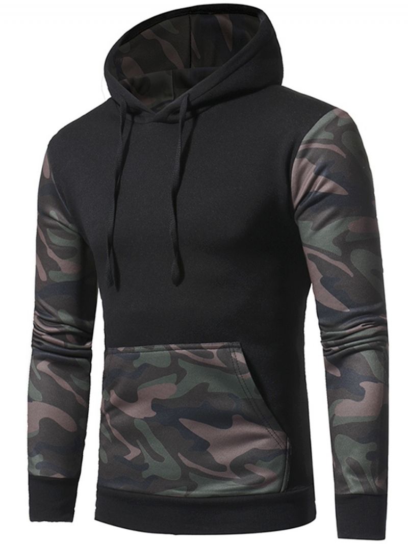 Camouflage Pullover Pocket Pullover Talvihupparit