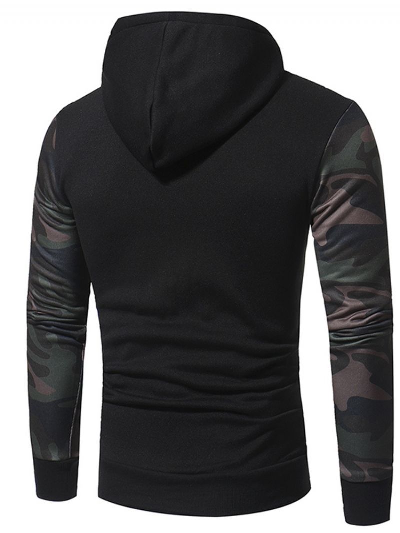 Camouflage Pullover Pocket Pullover Talvihupparit