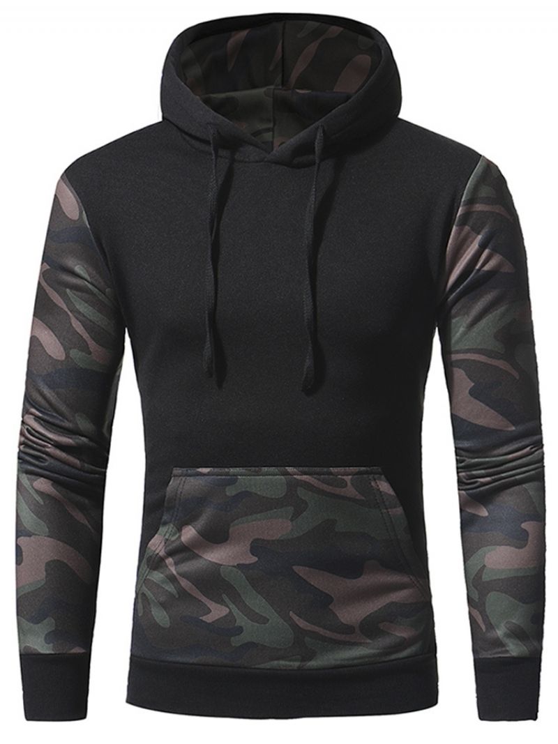 Camouflage Pullover Pocket Pullover Talvihupparit