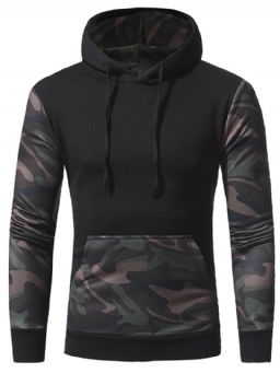 Camouflage Pullover Pocket Pullover Talvihupparit