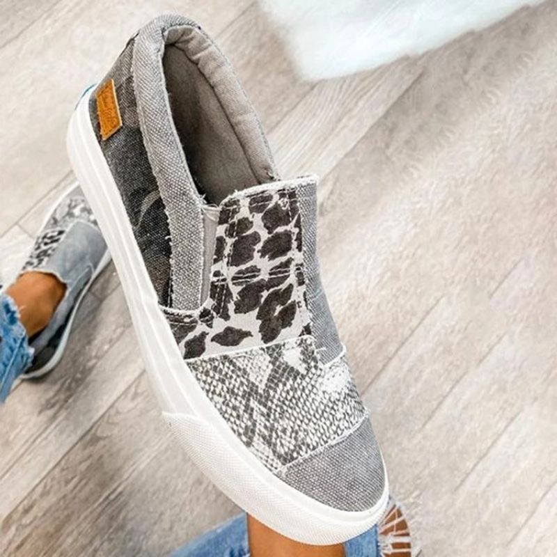 Slip-On Matalat Ylemmät Leopard-Lenkkarit